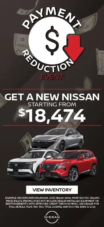 New Nissan vehicles for sale starting as low as $18,474